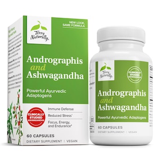 Foto 1 | Foto 1 | Complementa Terry Naturally Andrographis Y Ashwagandha - Venta Internacional.
