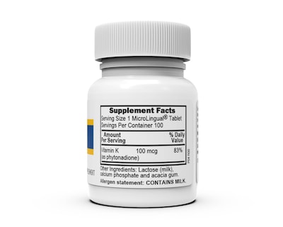 Foto 2 | Foto 2 | Suplemento De Vitamina K De Fuente Superior, 100 Mcg, 30 Tabletas - Venta Internacional.