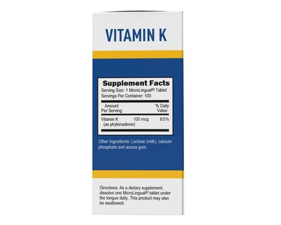 Foto 4 | Foto 4 | Suplemento De Vitamina K De Fuente Superior, 100 Mcg, 30 Tabletas - Venta Internacional.