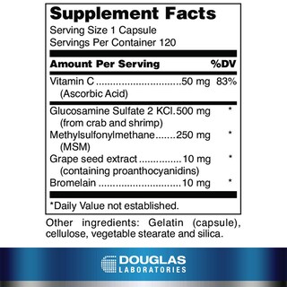 Foto 2 | Foto 2 | Suplemento De Glucosamina Y Msm De Douglas Laboratories 120 Cápsulas - Venta Internacional.