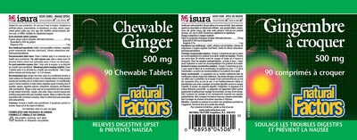 Foto 3 | Foto 3 | Suplemento Natural Factors De Jengibre Masticable 500 Mg 90 Comprimidos - Venta Internacional.