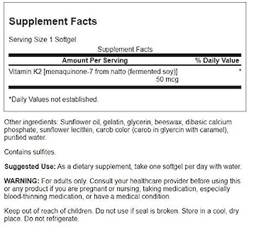Foto 2 | Foto 2 | Complemente La Vitamina K2 Natural De Swanson Con Nattokinasa 30 Cápsulas Blandas - Venta Internacional.