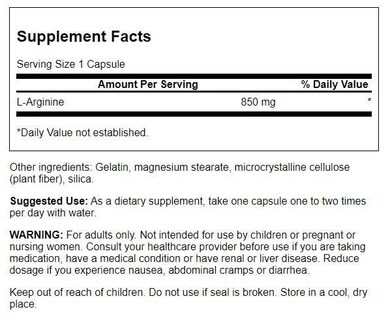 Foto 2 | Foto 2 | Suplemento De Aminoácidos Swanson Super Strength L-arginina 850 Mg - Venta Internacional.