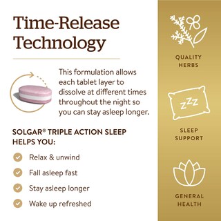 Foto 4 | Foto 4 | Suplemento Solgar Triple Action Sleep 60 Comprimidos - Venta Internacional.