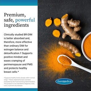 Foto 5 | Foto 5 | Suplemento Euromedica Dim+ Curcumin Estrógeno Balance 30 Cápsulas - Venta Internacional.
