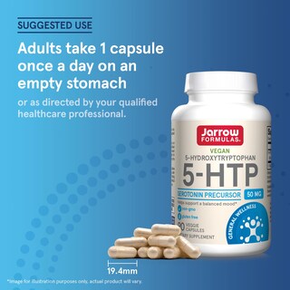 Foto 7 | Foto 7 | Suplemento Jarrow Formulas 5-htp 90 Cápsulas Vegetarianas Con Melatonina - Venta Internacional.