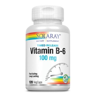 Foto 1 | Foto 1 | Suplemento Solaray B-6 Tstr 100 Mg 120 Comprimidos - Venta Internacional.