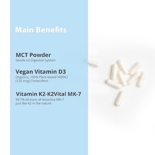 Foto 3 | Foto 3 | Suplemento Magceutics De Vitamina D3 K2, 5000 Ui, Vegano, 30 Cápsulas - Venta Internacional.