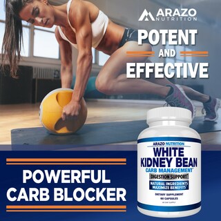 Foto 5 | Foto 5 | Suplemento De Extracto De Frijol Blanco De Arazo Nutrition 600 Mg - Venta Internacional.