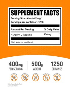 Foto 2 | Foto 2 | Suplemento Bulksupplements.com N-acetil L-tirosina En Polvo 50 - Venta Internacional.