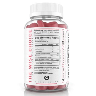 Foto 6 | Foto 6 | Gomitas De Citrato De Magnesio Purefinity 600 Mg Para Adultos, 60 Unidades - Venta Internacional.