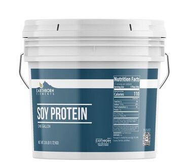 Foto 1 | Foto 1 | Proteína De Soja En Polvo Earthborn Elements, Balde De 1 Galón, 1,7 Kg - Venta Internacional.