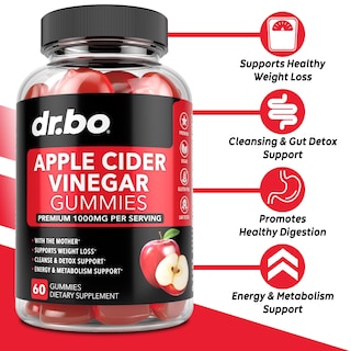 Foto 2 | Foto 2 | Suplementos: Gomitas De Vinagre De Sidra De Manzana Dr. Bo Acv, 1000 Mg - Venta Internacional.