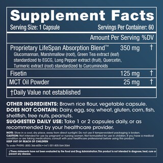 Foto 5 | Foto 5 | Suplemento Prohealth Fisetin De 125 Mg X 60 Porciones Con Aceite Mct - Venta Internacional.