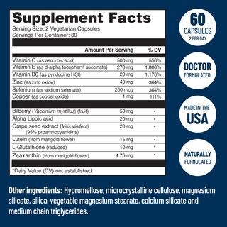 Foto 6 | Foto 6 | Vitaminas Para Los Ojos Visivite Gold Plus Areds 2 Plus 60 Cápsulas - Venta Internacional.