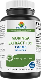 Foto 1 | Foto 1 | Suplemento Brieofood Extracto De Moringa Oleifera 1500 Mg 180 Cápsulas - Venta Internacional.