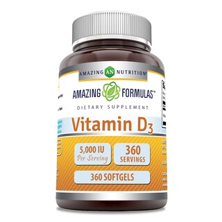 Foto 1 | Foto 1 | Suplemento Amazing Formulas De Vitamina D3 5000 Ui 360 Cápsulas Blandas - Venta Internacional.