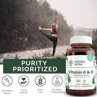 Foto 4 | Foto 4 | Suplemento Natural Nutra De Vitamina A Y D De 10000 Ui/400 Ui 100 S - Venta Internacional.
