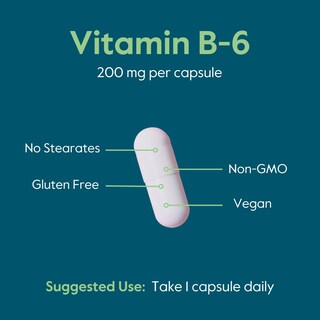 Foto 6 | Foto 6 | Vitamina B-6 Bestvite 200 Mg 240 Cápsulas Vegetarianas (paquete De 2) - Venta Internacional.