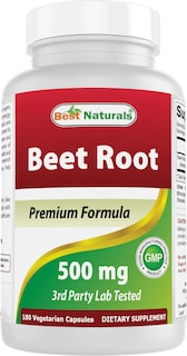 Foto 1 | Foto 1 | Polvo De Raíz De Remolacha Supplement Best Naturals 500 Mg 180 Cápsulas - Venta Internacional.