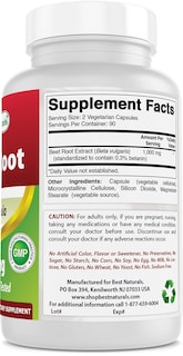 Foto 5 | Foto 5 | Polvo De Raíz De Remolacha Supplement Best Naturals 500 Mg 180 Cápsulas - Venta Internacional.