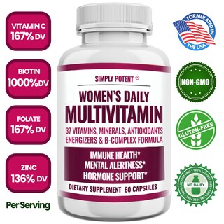 Foto 2 | Foto 2 | Multivitamínico Simplemente Potente Para Mujeres Con 37 Vitaminas Y Minerales - Venta Internacional.