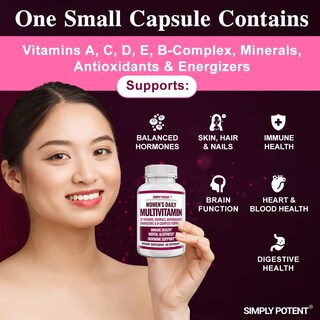Foto 4 | Foto 4 | Multivitamínico Simplemente Potente Para Mujeres Con 37 Vitaminas Y Minerales - Venta Internacional.