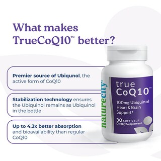 Foto 2 | Foto 2 | Suplemento Naturecity True-coq10, Ubiquinol, 100 Mg (30%), Gel Blando - Venta Internacional.