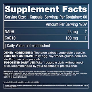 Foto 2 | Foto 2 | Suplemento Prohealth Nadh + Coq10 Para 60 Días, 25 Mg/100 Mg - Venta Internacional.