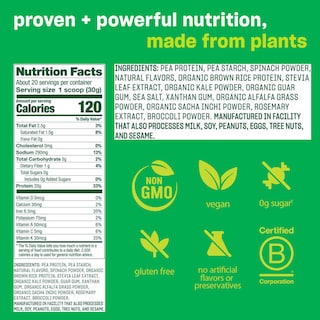 Foto 2 | Foto 2 | Proteína En Polvo Vega Protein And Greens, Vainilla, 620 Ml, 20 G - Venta Internacional.
