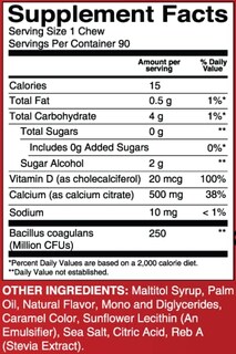 Foto 3 | Foto 3 | Masticables Blandos Con Citrato De Calcio Bariatricpal 500 Mg Con Probióticos - Venta Internacional.