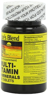Foto 2 | Foto 2 | Suplemento Nature's Blend Nat B Multivitamínico Y Mineral 100 G - Venta Internacional.