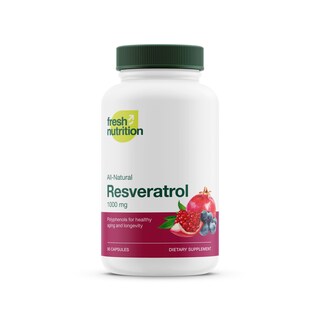 Foto 1 | Foto 1 | Suplemento Fresh Nutrition Resveratrol 750 Mg 90 Cápsulas - Venta Internacional.