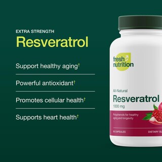 Foto 3 | Foto 3 | Suplemento Fresh Nutrition Resveratrol 750 Mg 90 Cápsulas - Venta Internacional.