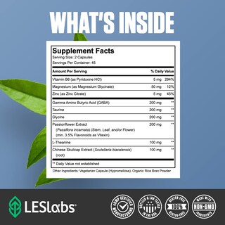 Foto 4 | Foto 4 | Suplemento Les Labs Gaba Health Calm Mind 90 Cápsulas - Venta Internacional.