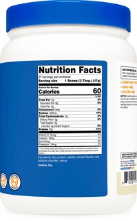 Foto 5 | Foto 5 | Proteína En Polvo Nutricost Soy Isolate 454 G Con Sabor A Vainilla - Venta Internacional.