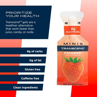 Foto 4 | Foto 4 | Gel Energético Transcend Foods Mini Fresa, 17 Ml (paquete De 24) - Venta Internacional.