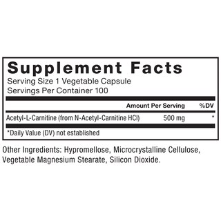 Foto 6 | Foto 6 | Suplemento Force Factor Acetil L-carnitina 500 Mg 100 Cápsulas - Venta Internacional.