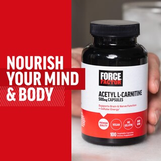 Foto 7 | Foto 7 | Suplemento Force Factor Acetil L-carnitina 500 Mg 100 Cápsulas - Venta Internacional.