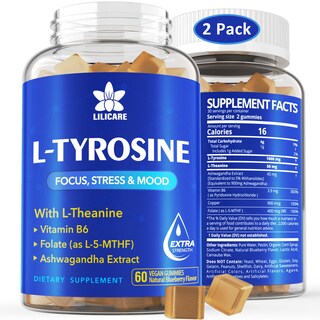 Foto 1 | Foto 1 | Suplemento De Gomitas De Tirosina Envydeal L De 1100 Mg Con Ashwagandha - Venta Internacional.