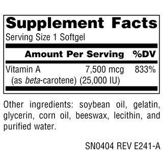Foto 5 | Foto 5 | Betacaroteno De Supplement Source Naturals, 25 000 Ui, 250 G - Venta Internacional.