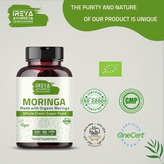 Foto 7 | Foto 7 | Suplemento Ireya Ayurveda Moringa En Cápsula 1000 Mg (120 Cápsulas) - Venta Internacional.