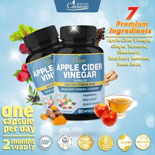 Foto 6 | Foto 6 | Suplemento De Cápsulas Orgánicas De Extracto De Vinagre De Sidra De Manzana Cadane - Venta Internacional.