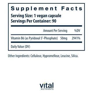 Foto 2 | Foto 2 | Suplemento De Piridoxal-5 Fosfato De Vital Nutrients 90 Cápsulas - Venta Internacional.