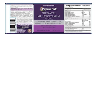 Foto 2 | Foto 2 | Multivitamínico Prenatal Puritan's Pride 60 Cápsulas Blandas Con Dha - Venta Internacional.