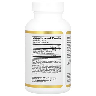 Foto 2 | Foto 2 | Suplemento California Gold Nutrition Menopause Support 90 Cápsulas - Venta Internacional.
