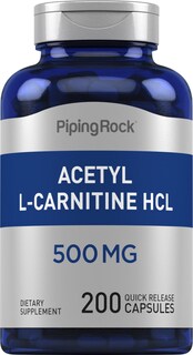 Foto 1 | Foto 1 | Suplemento Piping Rock Acetil L-carnitina Hcl 500 Mg 200 Cápsulas - Venta Internacional.