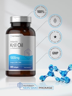 Foto 6 | Foto 6 | Suplemento De Aceite De Krill Antártico Horbäach 1000 Mg 300 Cápsulas Blandas - Venta Internacional.