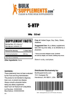 Foto 6 | Foto 6 | Suplemento Bulksupplements.com 5-htp En Polvo 200 Mg 100 G - Venta Internacional.
