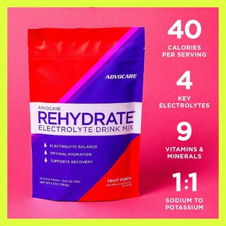 Foto 4 | Foto 4 | Electrolítos AdvoCare Rehydrate Fruit Punch 15 Piezas- Venta Internacional